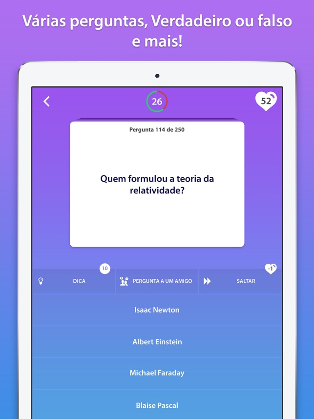 Quiz de Conhecimentos Gerais na App Store